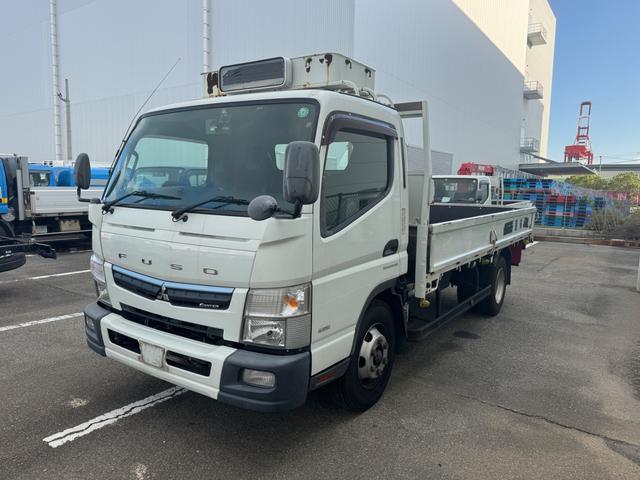 キャンター 2PG-FEB90 平 高床 増トン車 床鉄板張 シートデッキ 6AT 黒内装 ETC ドラレコ バックモニター 電動格納ミラー フォグランプ D環7対(14個)(C-30)(中型免許)(3枚目)