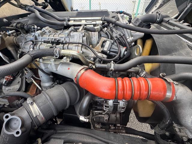 キャンター 2PG-FEB90 平 高床 増トン車 床鉄板張 シートデッキ 6AT 黒内装 ETC ドラレコ バックモニター 電動格納ミラー フォグランプ D環7対(14個)(C-30)(中型免許)(16枚目)