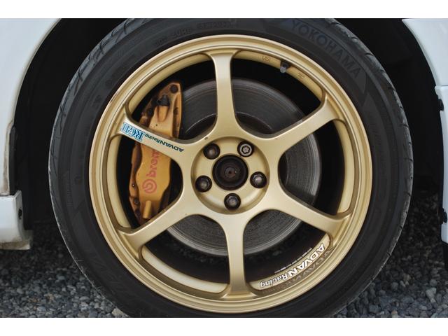 インプレッサ WRX STi 修復歴無 タイミングベルト97196km交換ステッカー有り アドバン17アルミ 純正ブレンボ STIスポーツシート フロントリップ キセノンライト Rスポイラー Defiブーストメーター キーレス(10枚目)