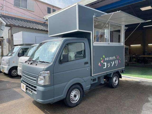 アトラストラック 　キッチンカー　移動販売車　フードトラック（Ｃ）／全塗装＋側面跳上扉＆テーブル＋窓サッシ＋作業台＋シンク＋２層タンク＋換気扇＋床＋レール照明＋外部・内部電源＋８ナンバー登録（51枚目）