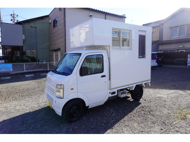 キャリイトラック 　トリミングカー　ペットトリミングカー　出張トリミングカー／シェルＢＯＸ＋前方収納＋サッシ＋出入口ドア＋ＣＦフロア＋換気扇＋洗浄用バス＋エアコン＋コンセント＋網戸＋給湯器（2枚目）