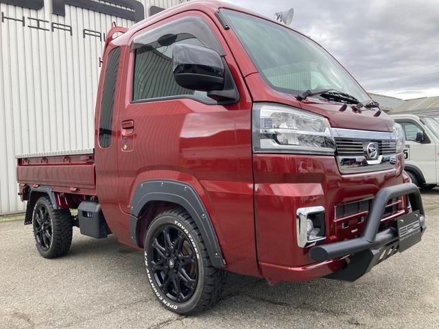 ハイゼットトラック ジャンボエクストラ　４ＷＤ　１オーナー　社外バンパーガード／ＦＲオーバーフェンダー／ＭＵＤ－Ｘ１５インチＡＷ／オープンカントリーＲＴタイヤ　パナソニックナビ／フルセグ／Ｂｌｕｅｔｏｏｔｈ／バックカメラ　ＥＴＣ（3枚目）