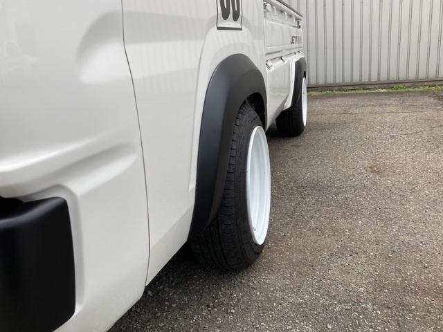 ハイゼットトラック スタンダードＳＡＩＩＩｔ　ＪＥＴＧＯＧＯフロントフェイスキット／前後オーバーフェンダー／チンスポイラー　ＴＣ０１ホイール　ローダウンサスペンションキット（10枚目）