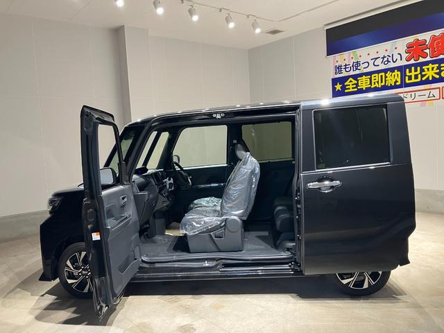 タント カスタムＸ　届出済未使用車　両側電動スライドドア　衝突被害軽減ブレーキ　禁煙車　アルミホイール　ＬＥＤヘッドライト　シートヒーター　電子パーキング　オートブレーキホールド　パーキングセンサー　シートバックテーブル（11枚目）