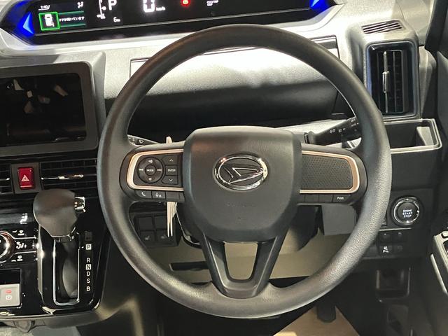 タント カスタムＸ　届出済未使用車　両側電動スライドドア　衝突被害軽減ブレーキ　禁煙車　アルミホイール　ＬＥＤヘッドライト　シートヒーター　電子パーキング　オートブレーキホールド　パーキングセンサー　シートバックテーブル（32枚目）