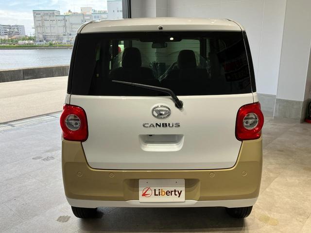 ムーヴキャンバス ストライプスＧ　届出済未使用車　禁煙車　両側電動スライドドア　衝突被害軽減ブレーキ　電子パーキング　オートブレーキホールド　前席シートヒーター　ホットカップホルダー　スマートキー　ＬＥＤヘッドライト　電動格納ミラー（12枚目）