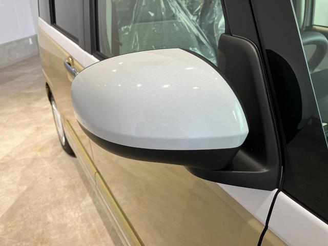 ムーヴキャンバス ストライプスＧ　届出済未使用車　禁煙車　両側電動スライドドア　衝突被害軽減ブレーキ　電子パーキング　オートブレーキホールド　前席シートヒーター　ホットカップホルダー　スマートキー　ＬＥＤヘッドライト　電動格納ミラー（16枚目）