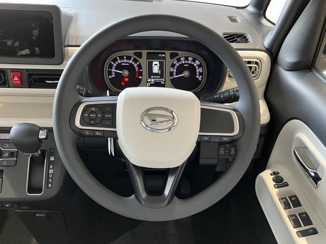 ムーヴキャンバス ストライプスＧ　届出済未使用車　禁煙車　両側電動スライドドア　衝突被害軽減ブレーキ　電子パーキング　オートブレーキホールド　前席シートヒーター　ホットカップホルダー　スマートキー　ＬＥＤヘッドライト　電動格納ミラー（29枚目）