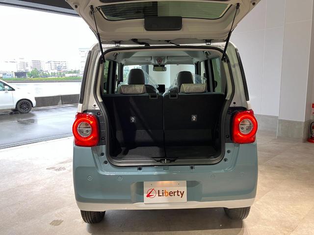 ムーヴキャンバス ストライプスＧ　届出済未使用車　禁煙車　両側電動スライドドア　衝突被害軽減ブレーキ　ＬＥＤヘッドライト　電子パーキング　オートブレーキホールド　前席シートヒーター　ホットカップホルダー　スマートキー　電動格納ミラー（11枚目）