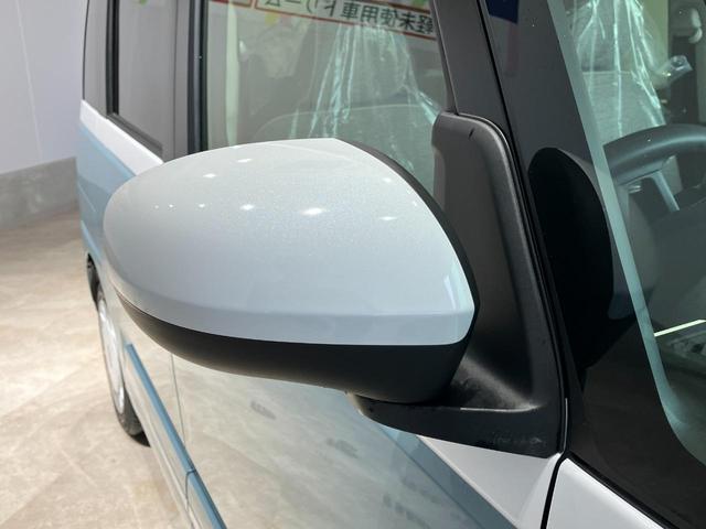 ムーヴキャンバス ストライプスＧ　届出済未使用車　禁煙車　両側電動スライドドア　衝突被害軽減ブレーキ　ＬＥＤヘッドライト　電子パーキング　オートブレーキホールド　前席シートヒーター　ホットカップホルダー　スマートキー　電動格納ミラー（13枚目）