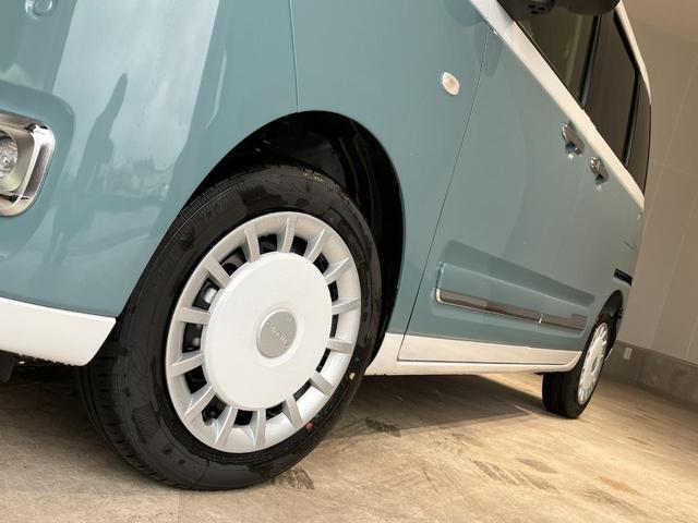 ムーヴキャンバス ストライプスＧ　届出済未使用車　禁煙車　両側電動スライドドア　衝突被害軽減ブレーキ　ＬＥＤヘッドライト　電子パーキング　オートブレーキホールド　前席シートヒーター　ホットカップホルダー　スマートキー　電動格納ミラー（16枚目）