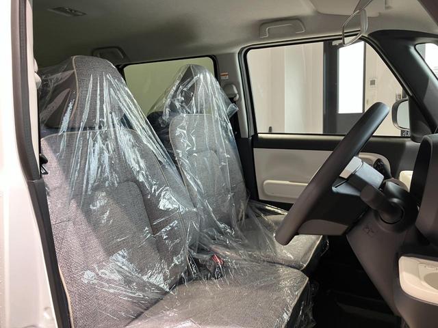 ムーヴキャンバス ストライプスＧ　届出済未使用車　禁煙車　両側電動スライドドア　衝突被害軽減ブレーキ　ＬＥＤヘッドライト　電子パーキング　オートブレーキホールド　前席シートヒーター　ホットカップホルダー　スマートキー　電動格納ミラー（18枚目）