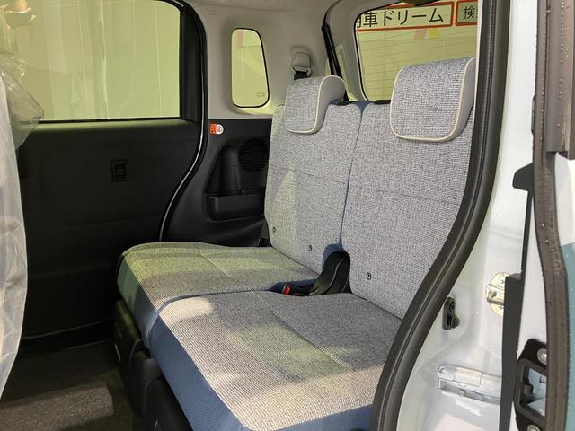 ムーヴキャンバス ストライプスＧ　届出済未使用車　禁煙車　両側電動スライドドア　衝突被害軽減ブレーキ　ＬＥＤヘッドライト　電子パーキング　オートブレーキホールド　前席シートヒーター　ホットカップホルダー　スマートキー　電動格納ミラー（21枚目）