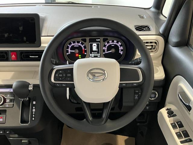 ムーヴキャンバス ストライプスＧ　届出済未使用車　禁煙車　両側電動スライドドア　衝突被害軽減ブレーキ　ＬＥＤヘッドライト　電子パーキング　オートブレーキホールド　前席シートヒーター　ホットカップホルダー　スマートキー　電動格納ミラー（28枚目）