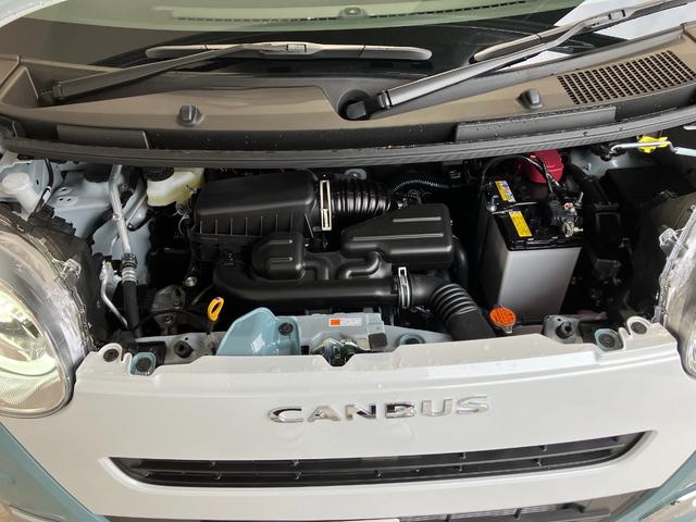 ムーヴキャンバス ストライプスＧ　届出済未使用車　禁煙車　両側電動スライドドア　衝突被害軽減ブレーキ　ＬＥＤヘッドライト　電子パーキング　オートブレーキホールド　前席シートヒーター　ホットカップホルダー　スマートキー　電動格納ミラー（46枚目）