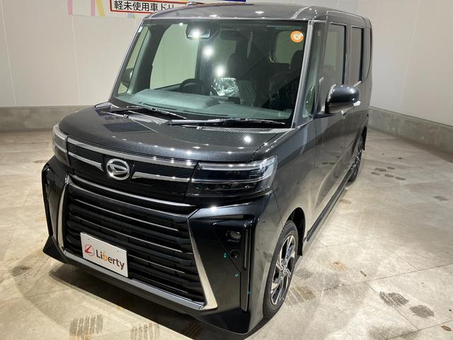 タント カスタムＸ　両側電動スライドドア　衝突軽減ブレーキ　電子パーキング　オートブレーキホールド　スマートキー　車線逸脱防止　ＬＥＤヘッドライト　運転席＆助手席シートヒーター　アイドリングストップ　シートバックテーブル（6枚目）