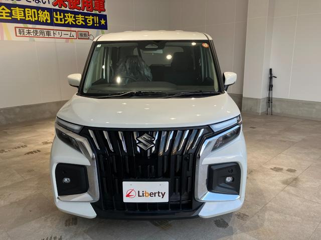 ソリオバンディット ハイブリッドMV 両側電動スライドドア 衝突被害軽減ブレーキ レーンキープアシスト パーキングセンサー クルーズコントロール 純正アルミホイール LEDヘッドライト フォグライト シートヒーター シートバックテーブル(6枚目)