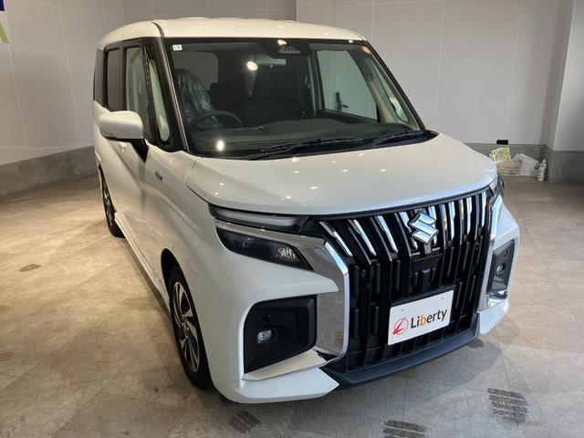 ソリオバンディット ハイブリッドMV 両側電動スライドドア 衝突被害軽減ブレーキ レーンキープアシスト パーキングセンサー クルーズコントロール 純正アルミホイール LEDヘッドライト フォグライト シートヒーター シートバックテーブル(7枚目)