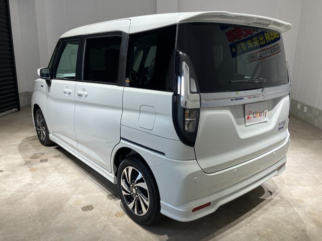 ソリオバンディット ハイブリッドMV 両側電動スライドドア 衝突被害軽減ブレーキ レーンキープアシスト パーキングセンサー クルーズコントロール 純正アルミホイール LEDヘッドライト フォグライト シートヒーター シートバックテーブル(10枚目)