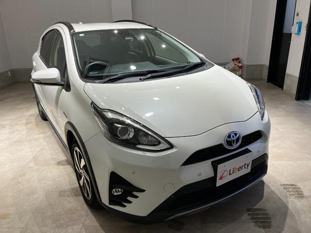 アクア クロスオーバー　純正ナビ　バックカメラ　ＥＴＣ　Ｂｌｕｅｔｏｏｔｈ接続　純正アルミホイール　ルーフレール　衝突被害軽減ブレーキ　レーンキープアシスト　オートハイビーム　シートヒーター　スマートキー　電動格納式ミラー（12枚目）