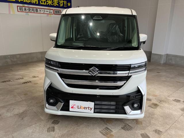 スペーシアカスタム ハイブリッドXS 届出済未使用車 禁煙車 両側電動スライドドア サイドカーテンエアバック Pセンサー オートLED 盗難警報装置 運転席エアバッグ LEDヘッドライト アイドリングS スマートキー フルフラット(7枚目)