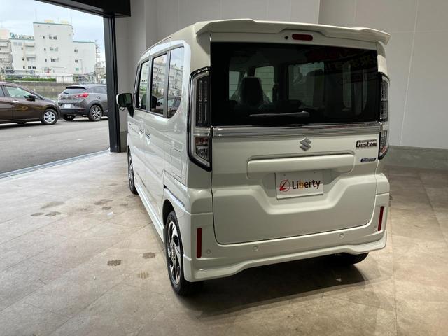 スペーシアカスタム ハイブリッドXS 届出済未使用車 禁煙車 両側電動スライドドア サイドカーテンエアバック Pセンサー オートLED 盗難警報装置 運転席エアバッグ LEDヘッドライト アイドリングS スマートキー フルフラット(11枚目)