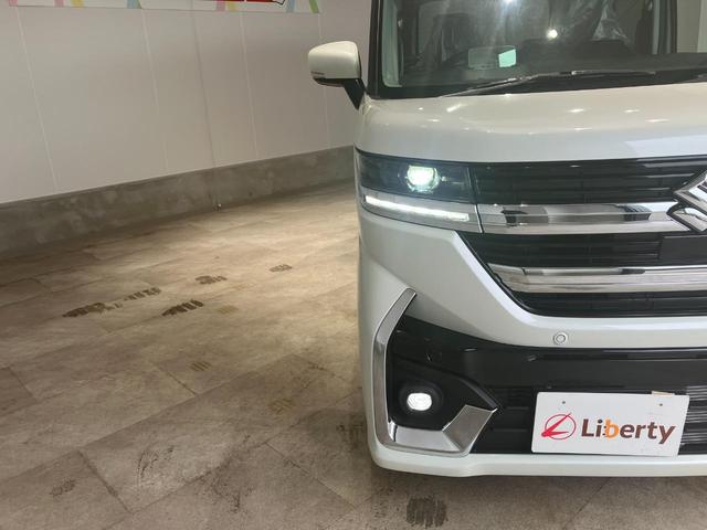 スペーシアカスタム ハイブリッドXS 届出済未使用車 禁煙車 両側電動スライドドア サイドカーテンエアバック Pセンサー オートLED 盗難警報装置 運転席エアバッグ LEDヘッドライト アイドリングS スマートキー フルフラット(17枚目)