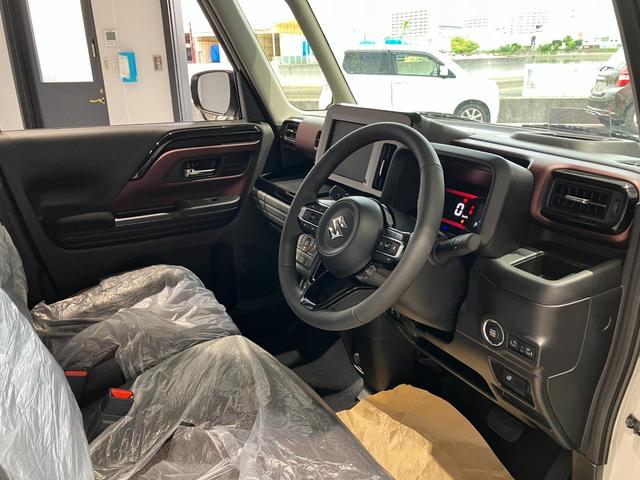 スペーシアカスタム ハイブリッドXS 届出済未使用車 禁煙車 両側電動スライドドア サイドカーテンエアバック Pセンサー オートLED 盗難警報装置 運転席エアバッグ LEDヘッドライト アイドリングS スマートキー フルフラット(23枚目)