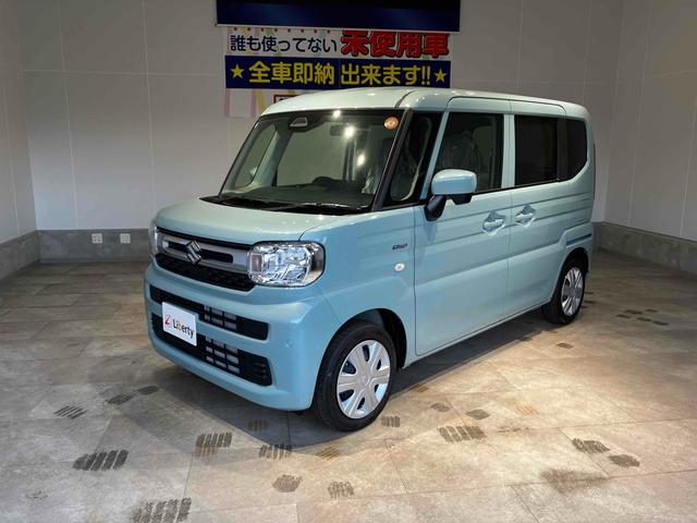 スペーシア ハイブリッドＧ　アイドリングＳ　キーレススタートシステム　オートＬＥＤ　パーキングセンサー　横滑防止　イモビライザー　ＬＥＤライト　Ｗエアバッグ　スマートキー　オートエアコン　フルフラット　パワーステアリング　ＡＢＳ（5枚目）