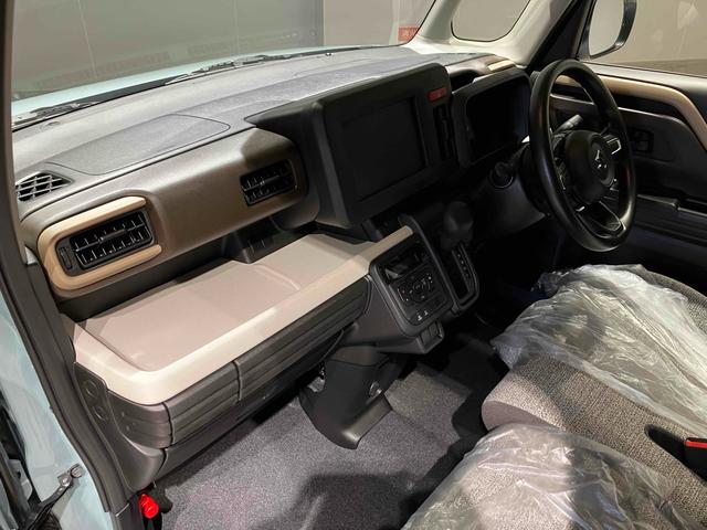 スペーシア ハイブリッドＧ　アイドリングＳ　キーレススタートシステム　オートＬＥＤ　パーキングセンサー　横滑防止　イモビライザー　ＬＥＤライト　Ｗエアバッグ　スマートキー　オートエアコン　フルフラット　パワーステアリング　ＡＢＳ（21枚目）