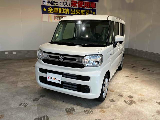 スペーシア ハイブリッドＸ　運転席エアバッグ　デュアルセンサーブレーキ　ＬＫＡＳ　サイドエアバッグ　運転席助手席エアバッグ　前席シートヒーター　ＬＥＤ　フルフラットシート　ＥＳＰ　スマートキー　リモコンキー　ベンチシート　ＡＢＳ（6枚目）