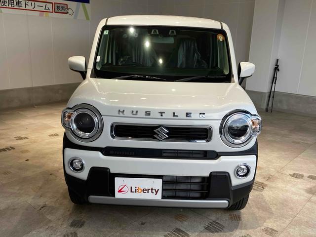 ハスラー ハイブリッドＸ　届出済未使用車　禁煙車　アルミホイール　クリアランスソナー　クルーズコントロール　レーンアシスト　衝突被害軽減システム　オートライト　スマートキー　アイドリングストップ　電動格納ミラー　シートヒーター（6枚目）