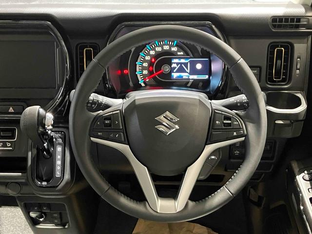 ハスラー ハイブリッドＸ　届出済未使用車　禁煙車　アルミホイール　クリアランスソナー　クルーズコントロール　レーンアシスト　衝突被害軽減システム　オートライト　スマートキー　アイドリングストップ　電動格納ミラー　シートヒーター（34枚目）