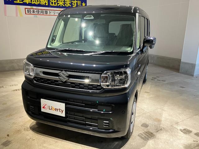 スペーシア ハイブリッドG 両側スライドドア クリアランスソナー レーンアシスト 衝突被害軽減システム オートライト LEDヘッドランプ スマートキー アイドリングストップ 電動格納ミラー ベンチシート CVT 盗難防止システム(5枚目)