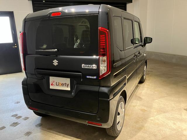 スペーシア ハイブリッドG 両側スライドドア クリアランスソナー レーンアシスト 衝突被害軽減システム オートライト LEDヘッドランプ スマートキー アイドリングストップ 電動格納ミラー ベンチシート CVT 盗難防止システム(11枚目)