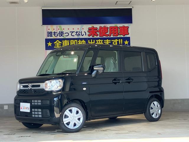 スペーシア ハイブリッドG 両側スライドドア クリアランスソナー レーンアシスト 衝突被害軽減システム オートライト LEDヘッドランプ スマートキー アイドリングストップ 電動格納ミラー ベンチシート CVT 盗難防止システム(47枚目)