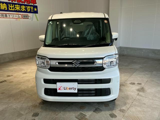 スペーシア ハイブリッドG 両側スライドドア クリアランスソナー 衝突被害軽減システム オートライト LEDヘッドランプ スマートキー アイドリングストップ 電動格納ミラー ベンチシート CVT 盗難防止システム ABS ESC(7枚目)