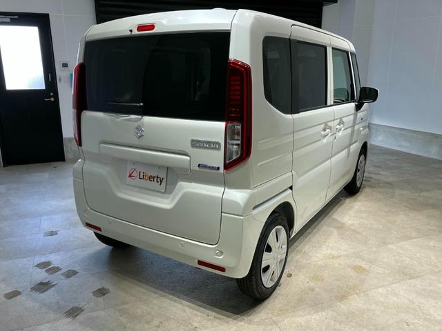 スペーシア ハイブリッドG 両側スライドドア クリアランスソナー 衝突被害軽減システム オートライト LEDヘッドランプ スマートキー アイドリングストップ 電動格納ミラー ベンチシート CVT 盗難防止システム ABS ESC(13枚目)