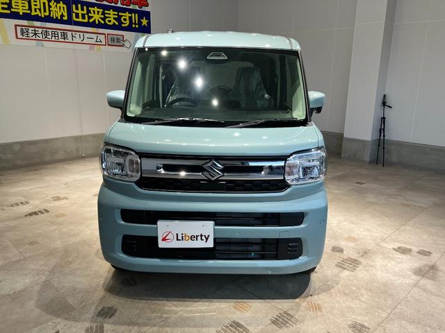 スペーシア ハイブリッドG 届出済未使用車 両側スライドドア クリアランスソナー 衝突被害軽減システム オートライト LEDヘッドランプ スマートキー アイドリングストップ 電動格納ミラー ベンチシート CVT 盗難防止システム(6枚目)