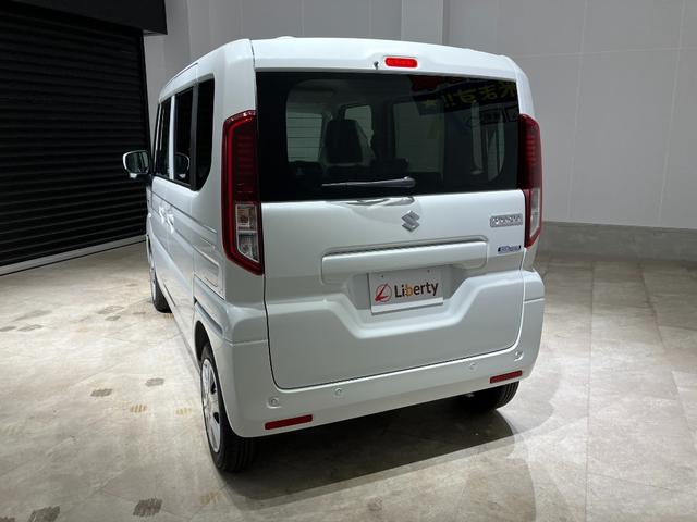 スペーシア ハイブリッドG 届出済未使用車 両側スライドドア クリアランスソナー 衝突被害軽減システム オートライト LEDヘッドランプ スマートキー アイドリングストップ 電動格納ミラー ベンチシート CVT 盗難防止システム(10枚目)