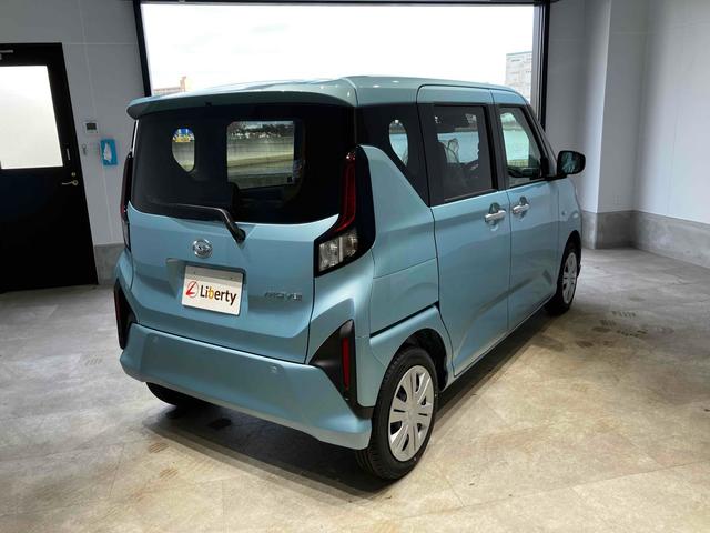 ムーヴ Ｘ　届出済未使用車　両側スライド・片側電動　クリアランスソナー　衝突被害軽減システム　オートライト　スマートキー　アイドリングストップ　電動格納ミラー　ベンチシート　ＣＶＴ　盗難防止システム　ＥＳＣ（19枚目）