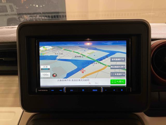 スペーシア ハイブリッドＧ　ＥＴＣ　バックカメラ　両側スライドドア　ナビ　ＴＶ　クリアランスソナー　レーンアシスト　衝突被害軽減システム　オートライト　スマートキー　アイドリングストップ　電動格納ミラー　ベンチシート　ＣＶＴ（6枚目）