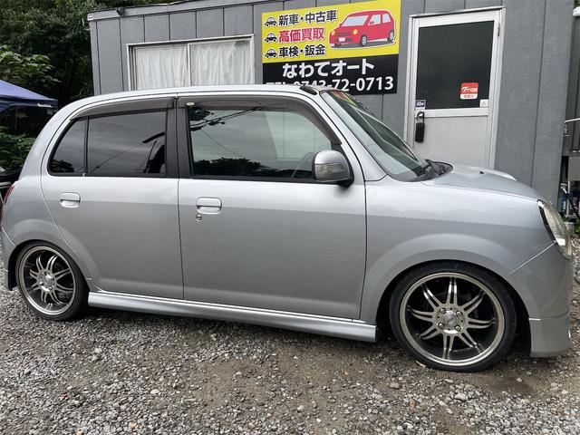 ミラジーノ ミニライト　フルエアロ　ローダウン　１６インチＡＷ　外品マフラー　ＨＩＤ　電格ミラー　バックカメラ　ルーフ色落ち無（4枚目）