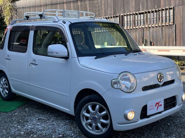 ミラココア ココアプラスＸ　スマートキー　純正ルーフキャリア　純正ルーフレール　フォグライト　ウンカーミラー　オートエアコン　ベンチシート　リヤ５面スモークガラス　純正オーディオ　タイミングチェーン車　２ＷＤ　走行８万キロ台（2枚目）