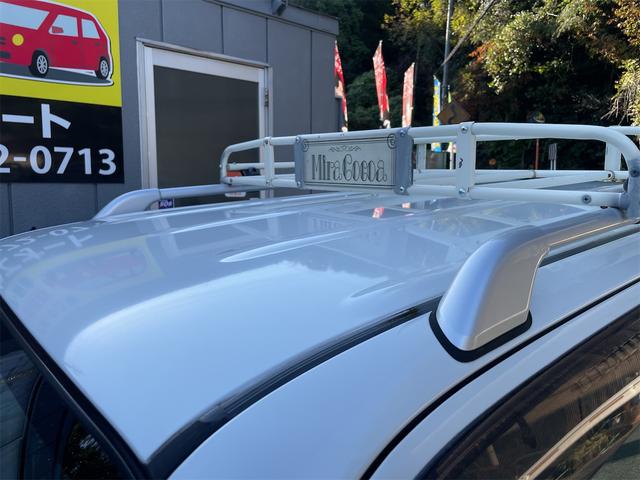 ミラココア ココアプラスＸ　スマートキー　純正ルーフキャリア　純正ルーフレール　フォグライト　ウンカーミラー　オートエアコン　ベンチシート　リヤ５面スモークガラス　純正オーディオ　タイミングチェーン車　２ＷＤ　走行８万キロ台（8枚目）