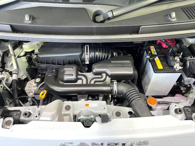 ムーヴキャンバス ストライプスＧ　届出済未使用車　２トーン　純正９型ディスプレイオーディオ　バックカメラ　両側電動スライドドア　前席シートヒーター　ホッとカップホルダー　禁煙　ＬＥＤヘッド　コーナーセンサー　ステアリングスイッチ（18枚目）