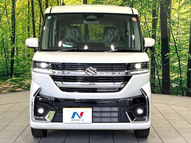 スペーシアカスタム ハイブリッドＸＳ　届出済未使用車　両側電動スライドドア　前席シートヒーター　ステアリングヒーター　ヘッドアップディスプレイ　革巻ステアリング　禁煙　ＬＥＤヘッドライト　１５インチＡＷ　オートブレーキホールド　ＵＳＢ（14枚目）