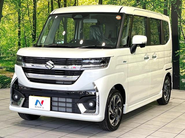 スペーシアカスタム ハイブリッドＸＳ　届出済未使用車　両側電動スライドドア　前席シートヒーター　ステアリングヒーター　ヘッドアップディスプレイ　革巻ステアリング　禁煙　ＬＥＤヘッドライト　１５インチＡＷ　オートブレーキホールド　ＵＳＢ（45枚目）