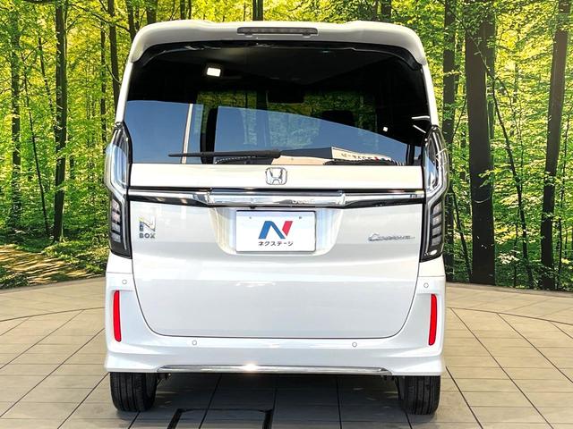 N-BOXカスタム Lターボ 純正8型ナビ バックカメラ 両側電動スライドドア 前席シートヒーター ドラレコ ハーフレザーシート 禁煙 革巻ステアリング クリアランスソナー ロールサンシェード ドラレコ2ch パドルシフト(15枚目)