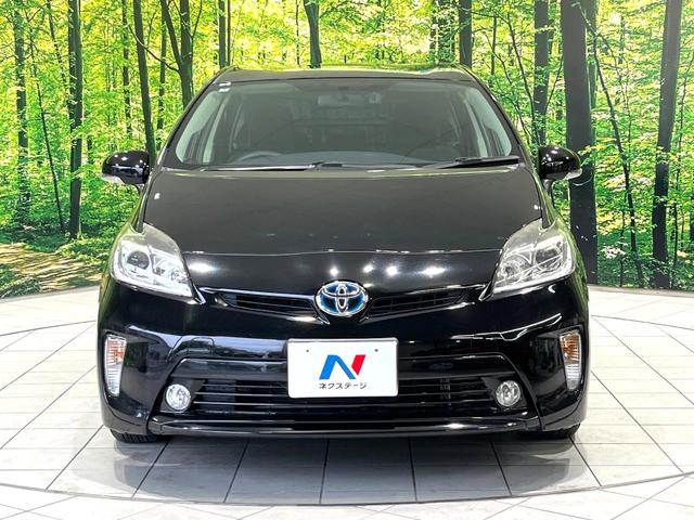 プリウス S 純正ナビ バックカメラ ドラレコ ETC 禁煙車 スマートキー HIDヘッド ETC オートライト オートエアコン ステアリングスイッチ CD DVD再生 フルセグ ドアバイザー(14枚目)